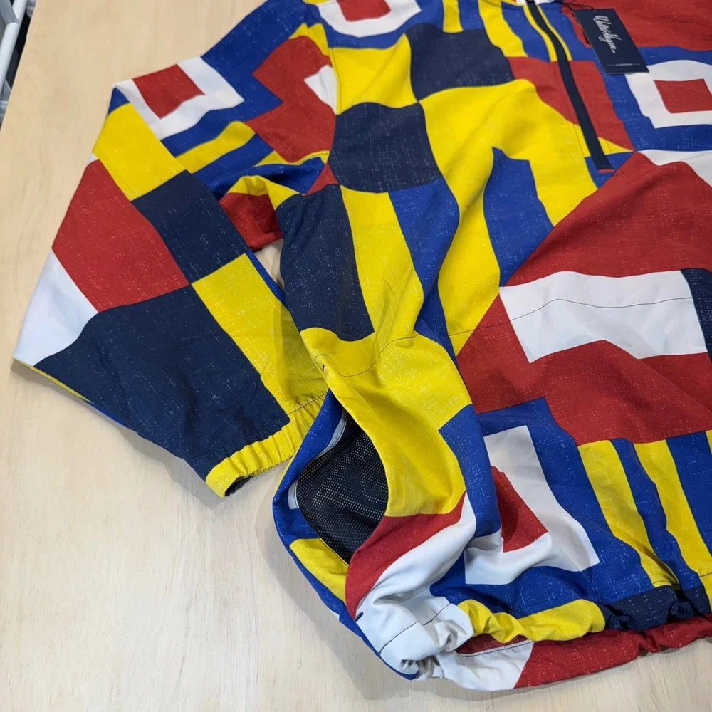 Walter Hagen Clubhouse Mens XL Sailing Flags 1/4‎ Zip Pullover Jacket NWT $98
